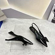 	 Coletsore Prada Patent Leather Slingback Pumps Black 2.5cm - 4
