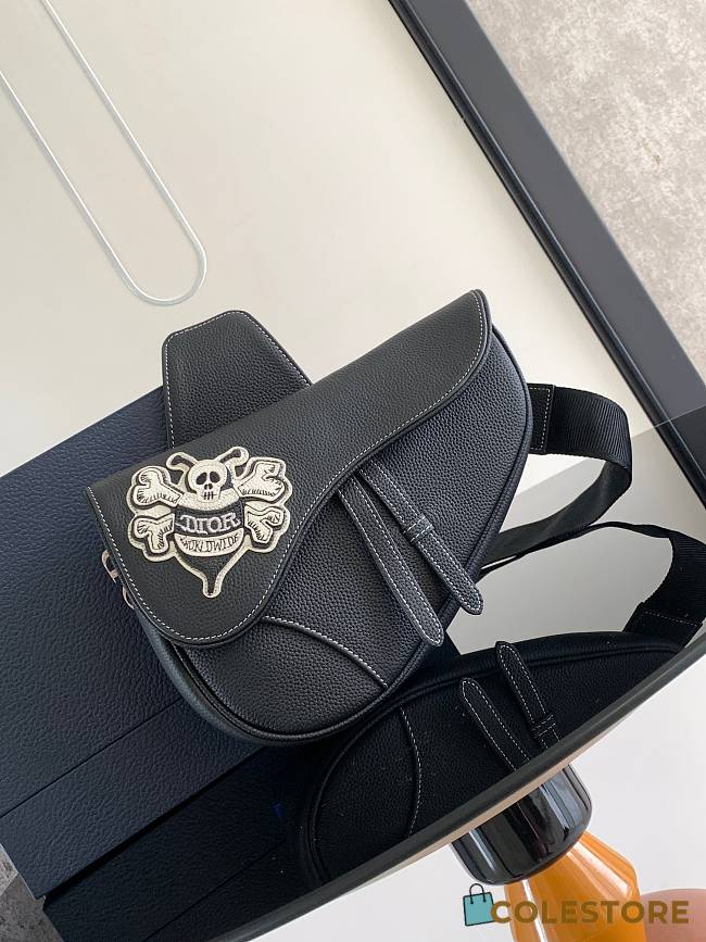 	 Colestore Dior And Shawn Bee Saddle Bag In Black Size 20 x 28.6 x 5 cm - 1