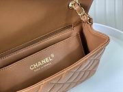 Colestore Chanel Classic Flap Bag Brown Gold Hardware Size 20cm - 4