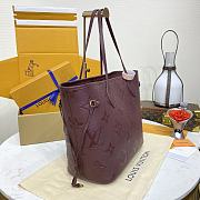	 Colestore Louis Vuitton Neverfull Wine M46599 Size 32*29*17cm - 4