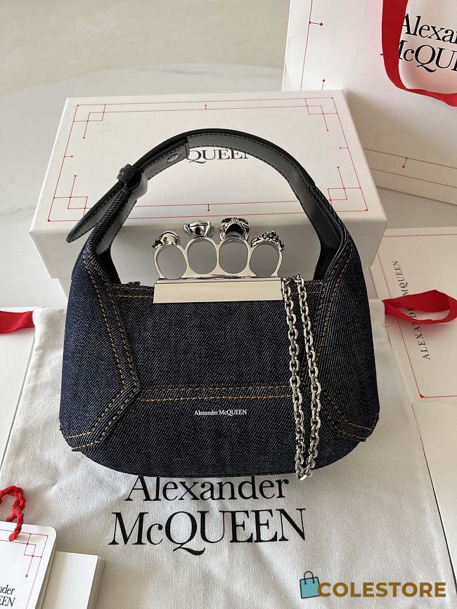 Colestore Alexander Mcqueen 'The Jewelled Hobo' Mini Bag 20*12*8 - 1