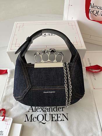 Colestore Alexander Mcqueen 'The Jewelled Hobo' Mini Bag 20*12*8