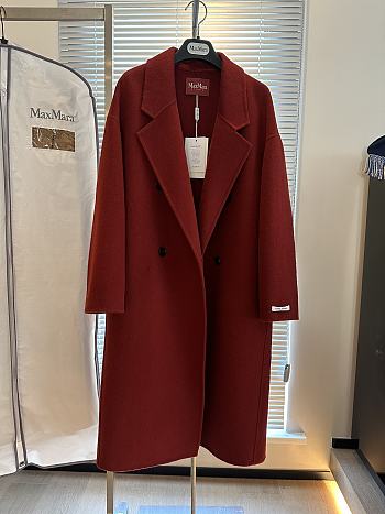 Colestore Max Mara Women's Rialto Hooded Red Coat