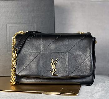 Colestore YSL Women's Black Small Jamie 4.3 Carre Rive 25x16x9