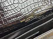 Colestore Ysl Kate Crocodile Leather Black Bag 24×14.5×5.5cm - 2