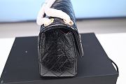 Colestore Chanel 2.55 Crinkle-effect Calfskin & Gold-Tone Metal Size 20× 15 × 6 cm - 3