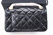 Colestore Chanel 2.55 Crinkle-effect Calfskin & Gold-Tone Metal Size 20× 15 × 6 cm - 2