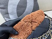 	 Colestore Chanel 22 Small Bag Shearling Aged Lambskin & Gold-Tone Metal Brown - 5