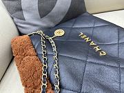 	 Colestore Chanel 22 Small Bag Shearling Aged Lambskin & Gold-Tone Metal Brown - 4