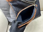 	 Colestore Chanel 22 Small Bag Shearling Aged Lambskin & Gold-Tone Metal Brown - 2