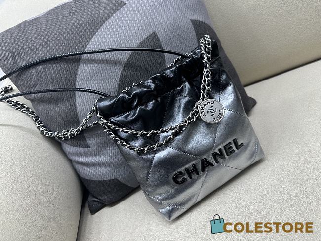 	 Colestore Chanel Mini Tote Bag Black Ombre Size 20x19x6 cm - 1