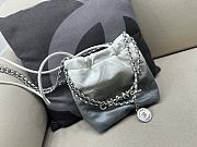 	 Colestore Chanel Mini Tote Bag White Ombre Size 20x19x6 cm - 1