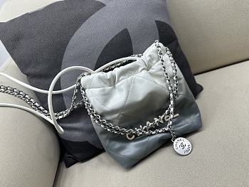 	 Colestore Chanel Mini Tote Bag White Ombre Size 20x19x6 cm