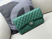 Colestore Chanel Classic Flap Wallet Green  - 1
