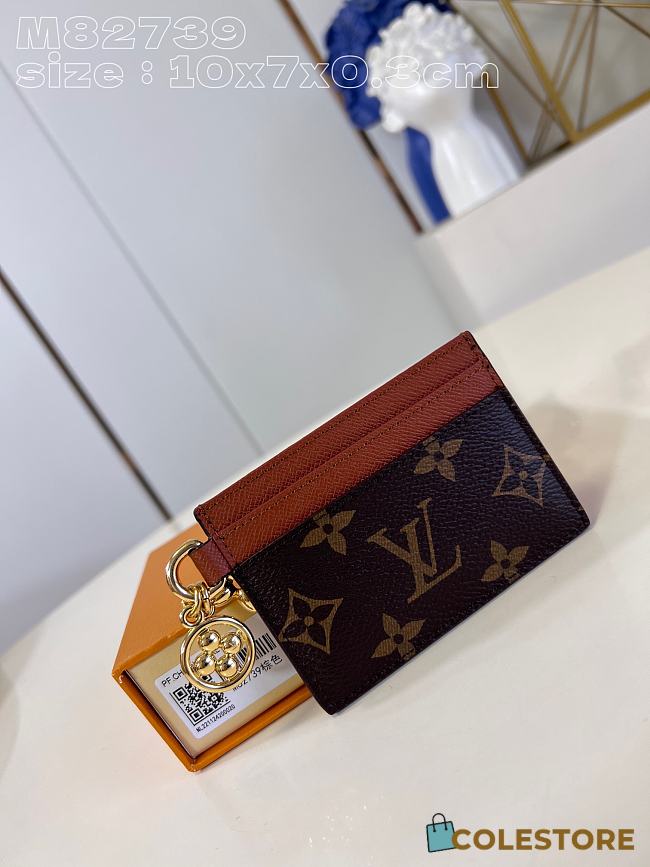 	 Colestore Louis Vuitton Charms Card Wallet Monogram Brown M82739 - 1