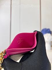 	 Colestore Louis Vuitton Charms Card Wallet Monogram Dark Pink M82739 - 5