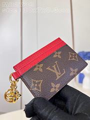 Colestore Louis Vuitton Charms Card Wallet Monogram Red M82739 - 2