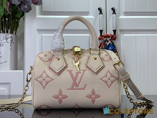 Colestore Speedy Bandoulière 20 Bicolor Monogram Empreinte Leather M46517 - 1