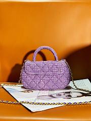 Colestore Chanel 24c Tweed, Sequins & Gold-Tone Metal Purple & Silver - 3