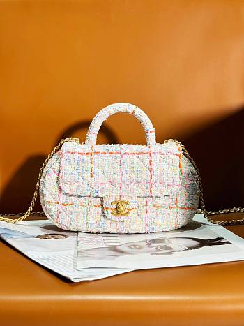 	 Colestore Chanel 24c Tweed & Gold-Tone Metal Multicolor 