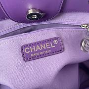Colestore Chanel Large Shopping Bag Purple 34cm  - 3