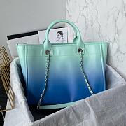 	 Colestore Chanel Large Shopping Bag Green 34cm - 4
