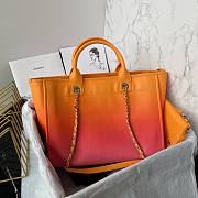 	 Colestore Chanel Large Shopping Bag Orange 34cm - 2
