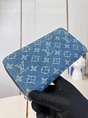Colestore Louis Vuitton Zippy Wallet Monogram Denim M82958 19x10x2cm - 5