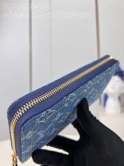 Colestore Louis Vuitton Zippy Wallet Monogram Denim M82958 19x10x2cm - 2