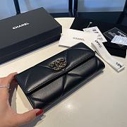 Colestore Chanel Wallet Lambskin Black Gold Hardware Size 19.5*12.5cm - 5
