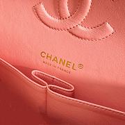 Colestore Chanel Classic Lambskin, Enamel & Gold-Tone Metal Coral Pink 15.5 × 25.5 × 6.5 cm - 2