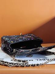 Colestore Chanel Small Black Sequins Flap Bag Size 20cm - 5