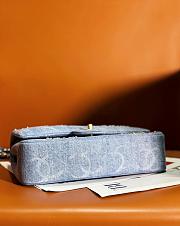 Colestore Chanel Medium Denim Classic Flap Size 15.5x25.5x6.5 - 3