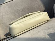 Colestore YSL Calypso In Plunged Lambskin White 26×14×7cm - 3