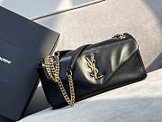 	 Colestore YSL Calypso In Plunged Lambskin Black 26×14×7cm - 1