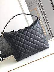 Colestore Maxi Size Hobo Bag Calfskin and Gold-Tone Metal Black - 5