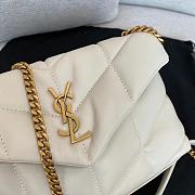 Colestore YSL Lou Lou Puffer Mini White Size 23×15.5×8.5cm - 3
