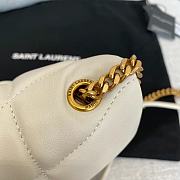 Colestore YSL Lou Lou Puffer Mini White Size 23×15.5×8.5cm - 4