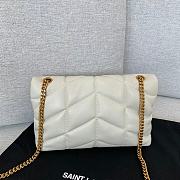 Colestore YSL Lou Lou Puffer Mini White Size 23×15.5×8.5cm - 5