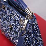 Colestore Valentino Garavani Romanstud Bling Bling Blue 20x15x9cm - 5