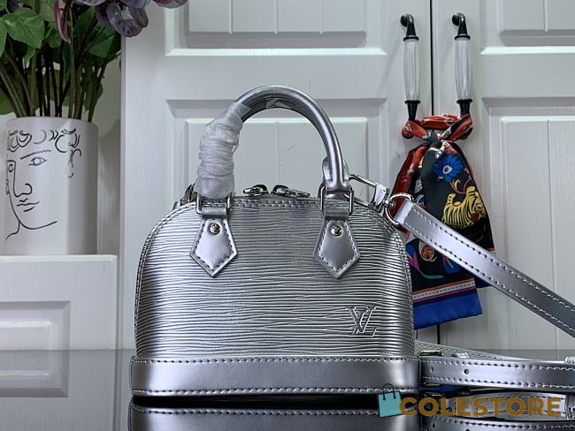Colestore Louis Vuitton Nano Alma M82682 Silver Size 18x12x8 - 1