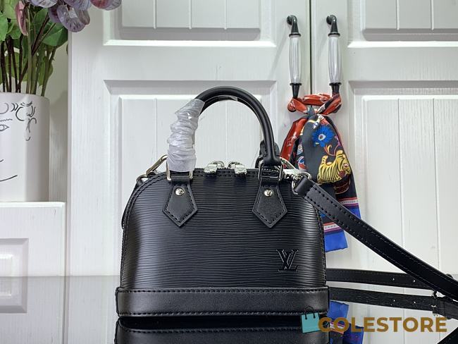 	 Colestore Louis Vuitton Nano Alma M81945 Black Size 18x12x8 - 1