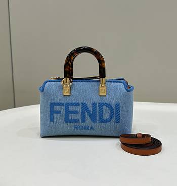 Colestore Fendi By The Way Boston Blue Size 17x8x12cm