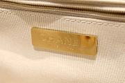 Colestore Chanel 19 Flap Bag In White Gold Hardware size 26x17x8cm - 5