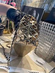 Colestore Chanel Mini Gold Cage Bag  - 3
