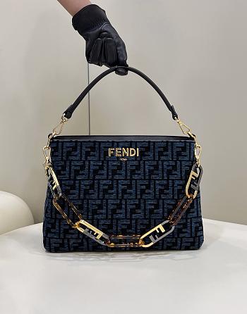 Colestore Fendi O Lock Blue Size 35/14/23