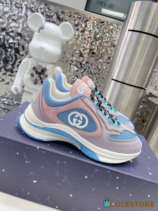 Colestore Gucci Run Sneaker Blue Men/ Women  - 1