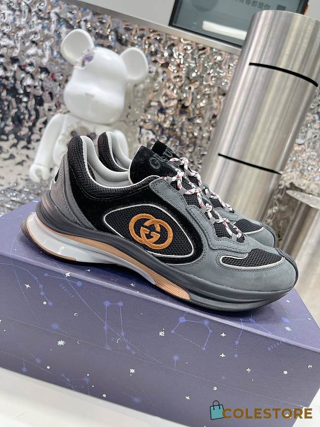 	 Colestore Gucci Run Sneaker Black Men/ Women - 1