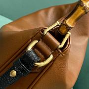 Colestore GG Diana Small Brown Leather Shoulder Bag 30×8.5×26 - 4