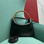 	 Colestore GG Diana Small Black Leather Shoulder Bag 30×8.5×26 - 1
